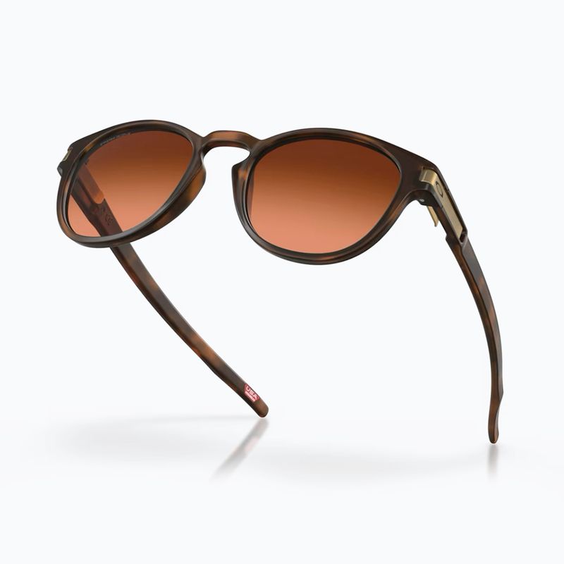 Oakley Latch matt braun schildpatt/prizm braun Verlauf Sonnenbrille 4