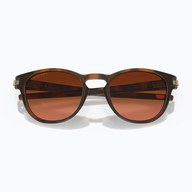 Oakley Latch matt braun schildpatt/prizm braun Verlauf Sonnenbrille 5