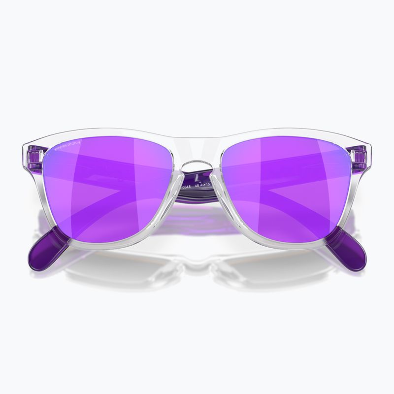 Oakley Frogskins XXS klar/prizm violett Kinder-Sonnenbrille 5