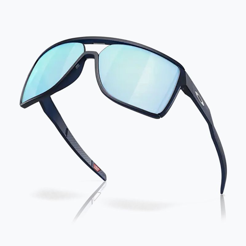 Oakley Castel matt trans blau/prizm tiefes Wasser polarisierte Wanderbrille 9