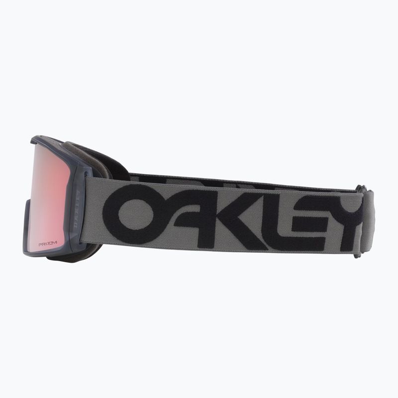 Skibrille Oakley Line Miner L matte b1b forged iron/prizm rose gold iridium 4
