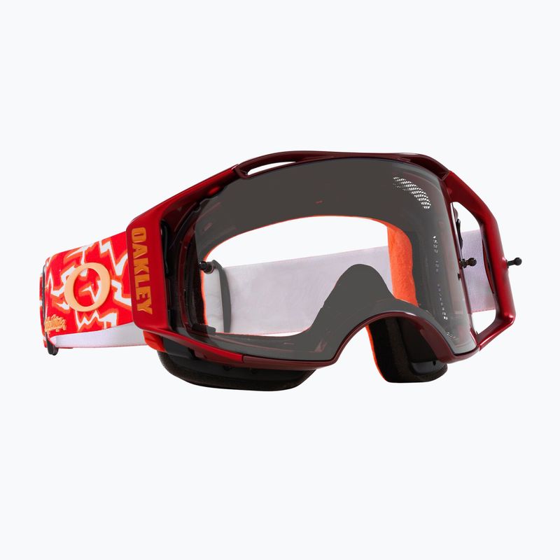 Fahrradbrille Oakley Airbrake MTB tld red lightning/clear