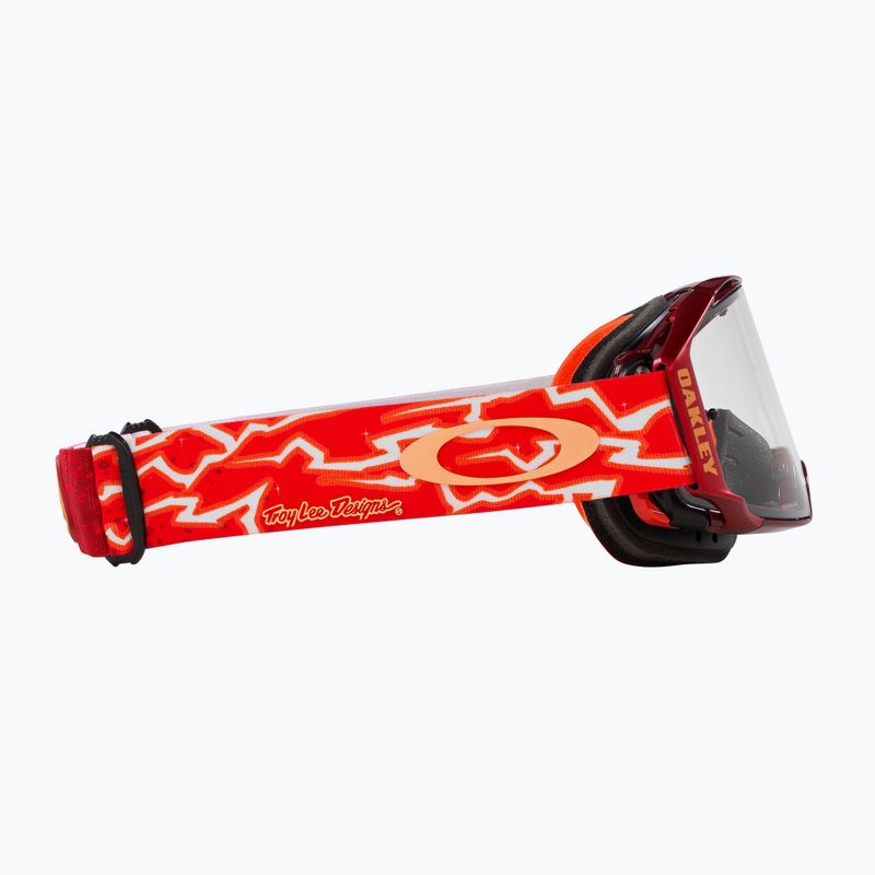 Fahrradbrille Oakley Airbrake MTB tld red lightning/clear 2