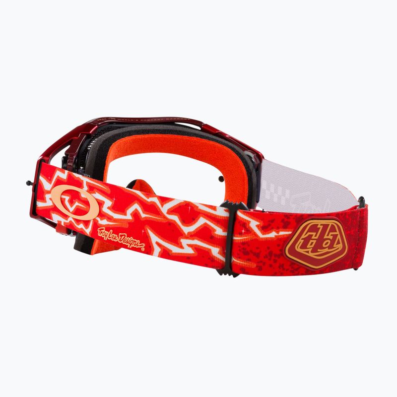Fahrradbrille Oakley Airbrake MTB tld red lightning/clear 5