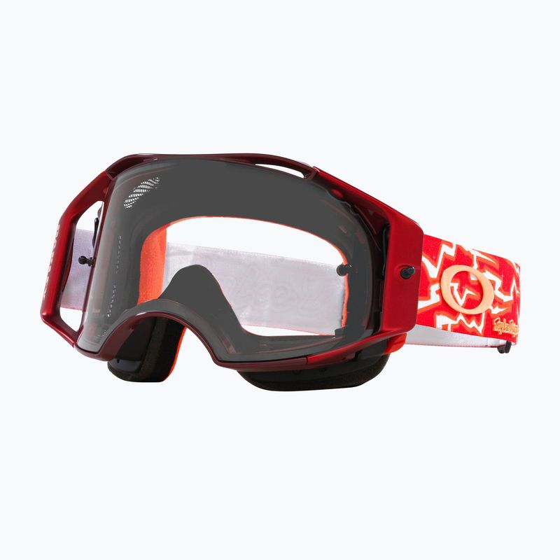 Fahrradbrille Oakley Airbrake MTB tld red lightning/clear 7