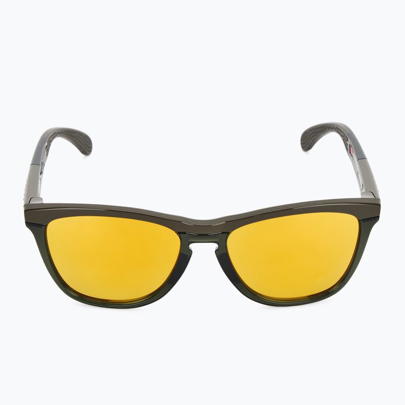 Oakley Frogskins Bereich dunkle Bürste/prizm 24k polarisierte Sonnenbrille 3
