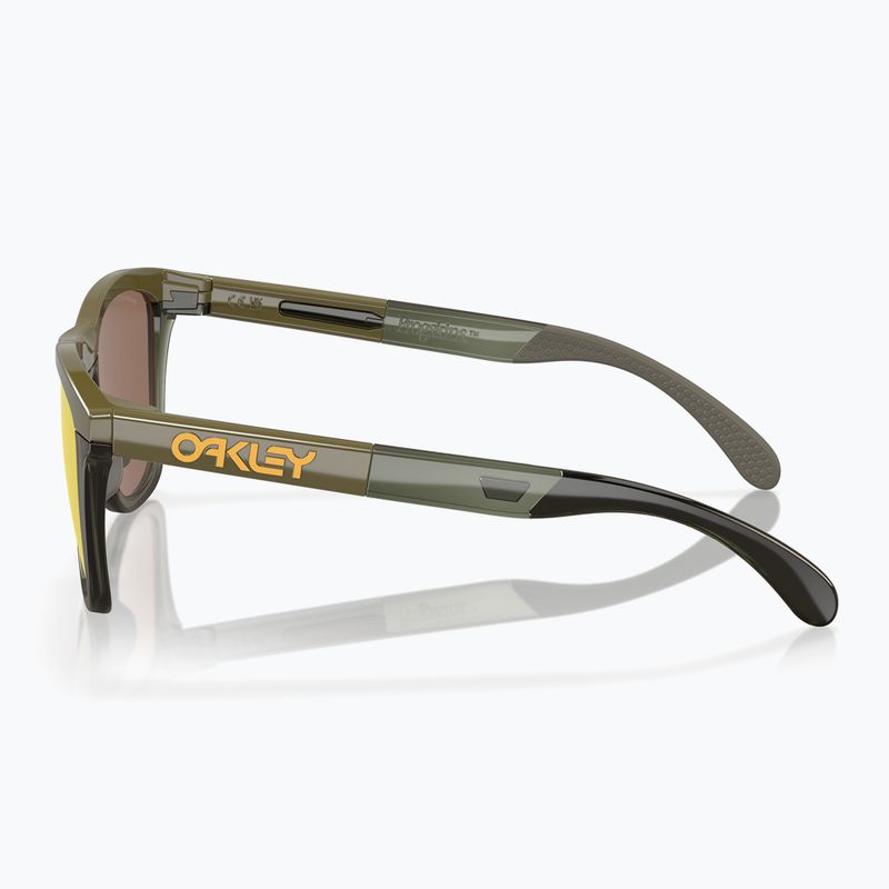 Oakley Frogskins Bereich dunkle Bürste/prizm 24k polarisierte Sonnenbrille 7