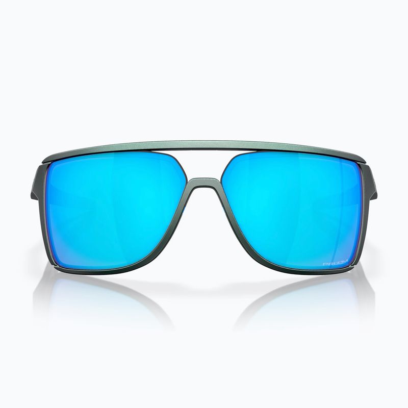 Oakley Castel mattsilber/blau colourshift/prizm sapphire Sonnenbrille 2