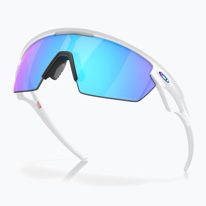 Oakley Sphaera matt weiß/prizm Saphir polarisierte Sonnenbrille 4
