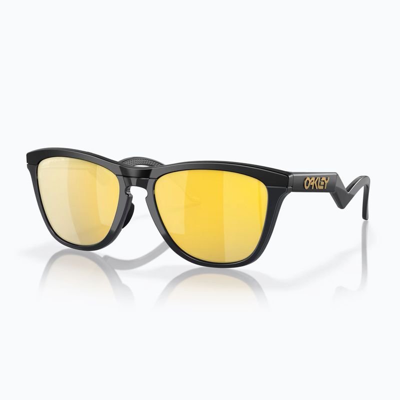 Oakley Frogskins Hybrid mattschwarz/prizm 24k Fleece-Sonnenbrille