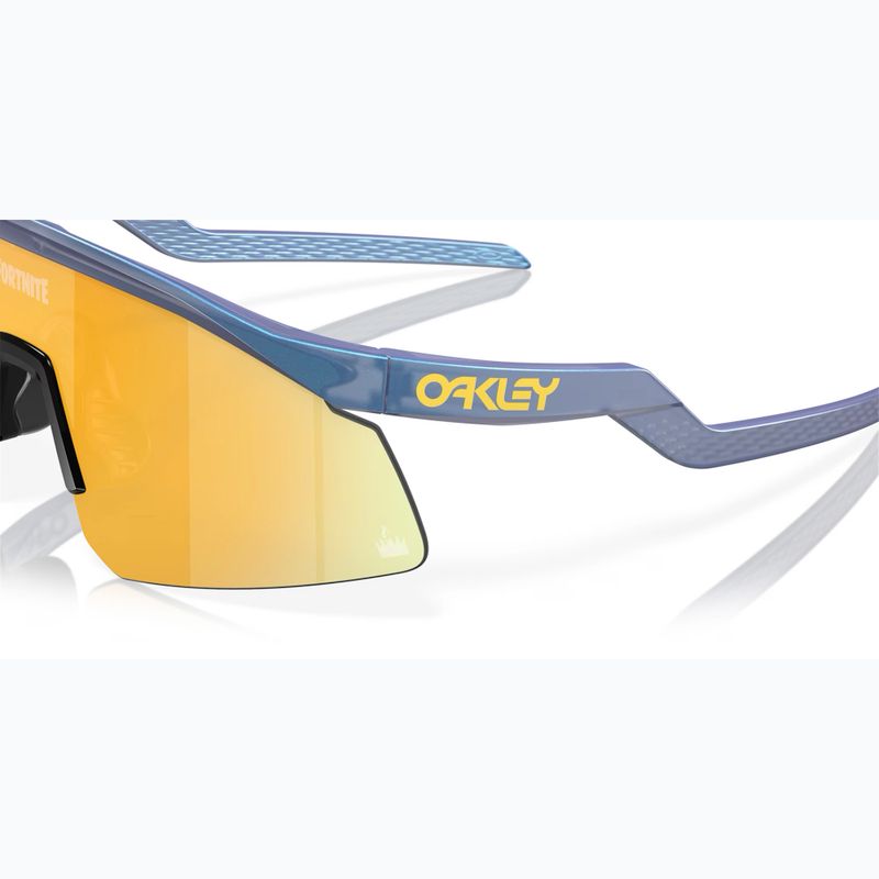 Oakley Hydra Fortnite matt cyan blau/klar Verschiebung prizm 24k Sonnenbrille 7