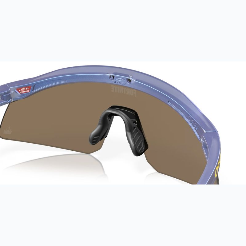 Oakley Hydra Fortnite matt cyan blau/klar Verschiebung prizm 24k Sonnenbrille 8