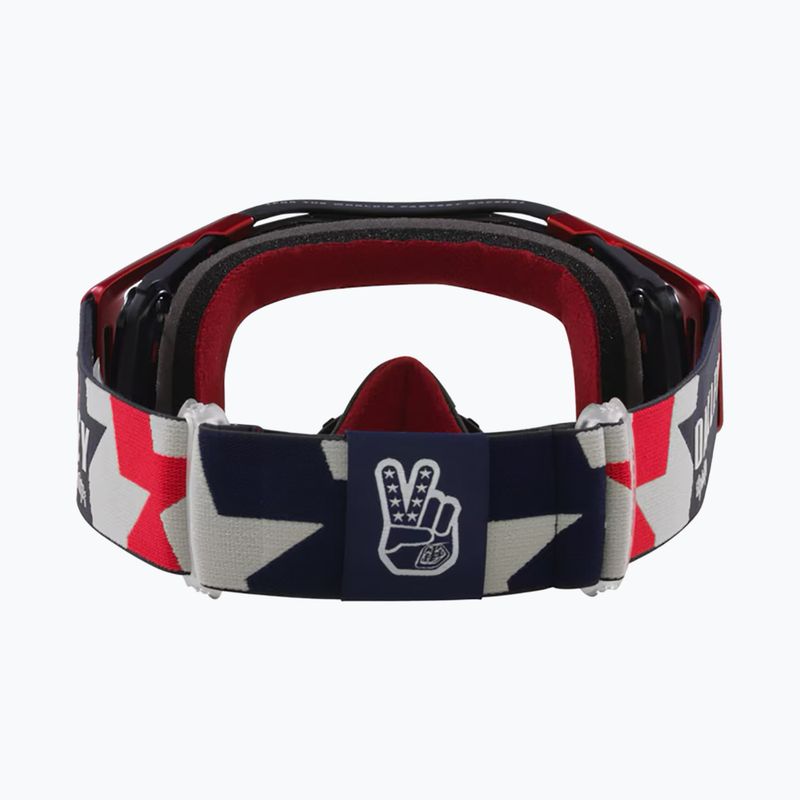 Oakley Airbrake MTB Radsportbrille Troy Lee Designs rwb Sterne/klar 3