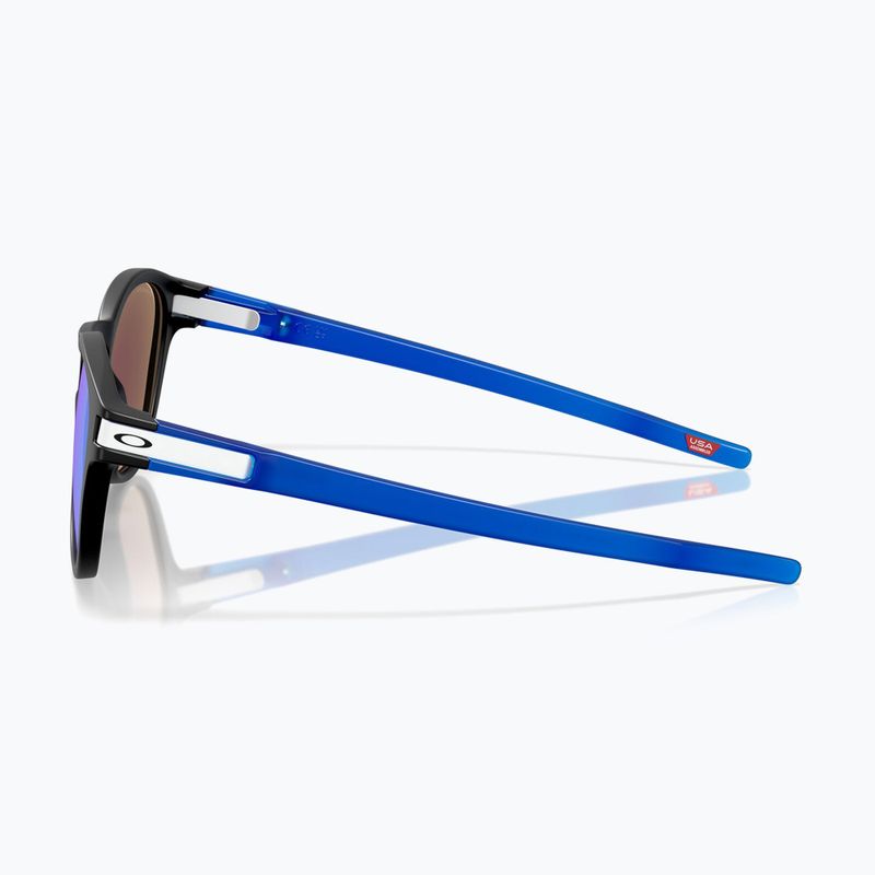 Oakley Latch mattschwarz/prizm Saphir-Sonnenbrille 6