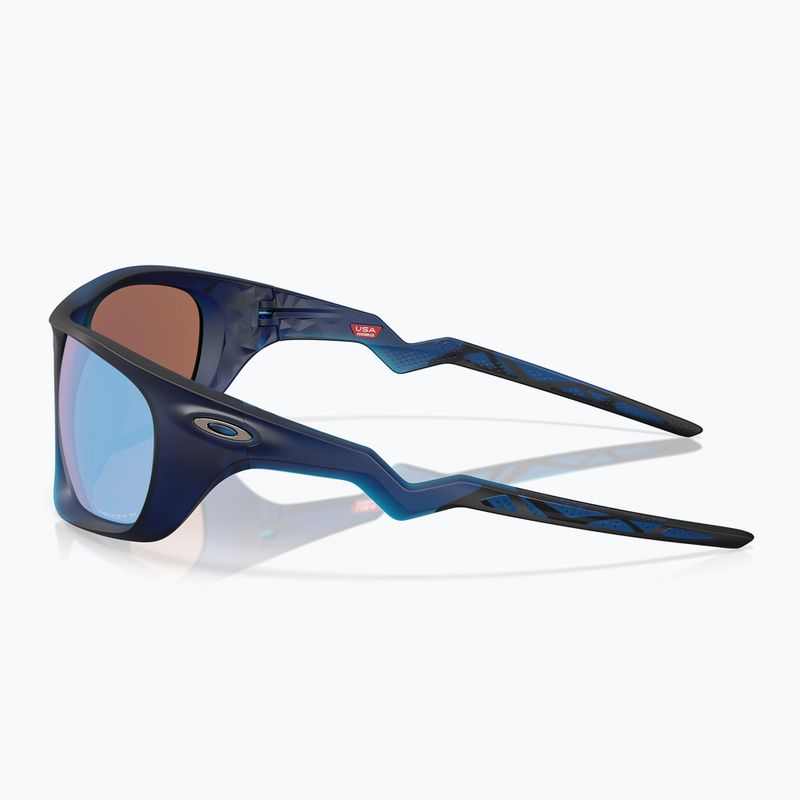 Oakley Lateralis matte trans blau/prizm tiefes Wasser polarisierte Sonnenbrille 7