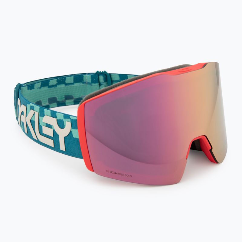 Skibrille Oakley Fall Line M pacific chex/prizm snow rose gold iridium