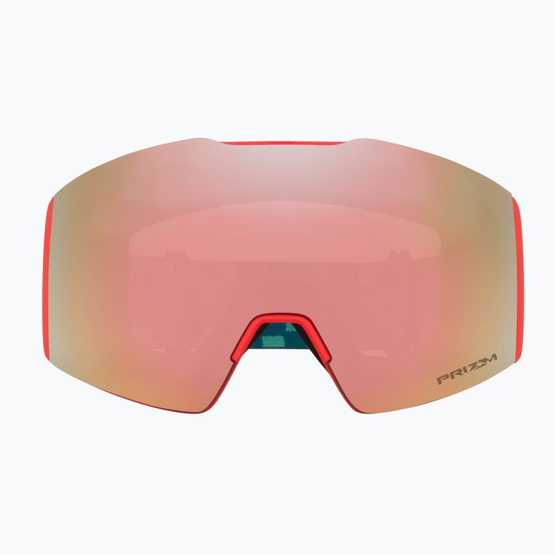 Skibrille Oakley Fall Line M pacific chex/prizm snow rose gold iridium 2