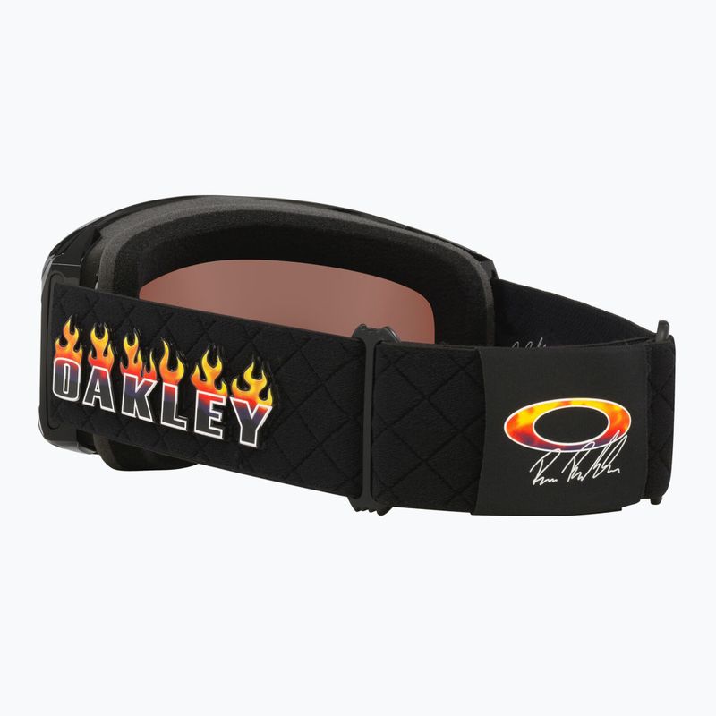Skibrille Oakley Line Miner L rene rinnekangas signat/prizm snow black iridium 4