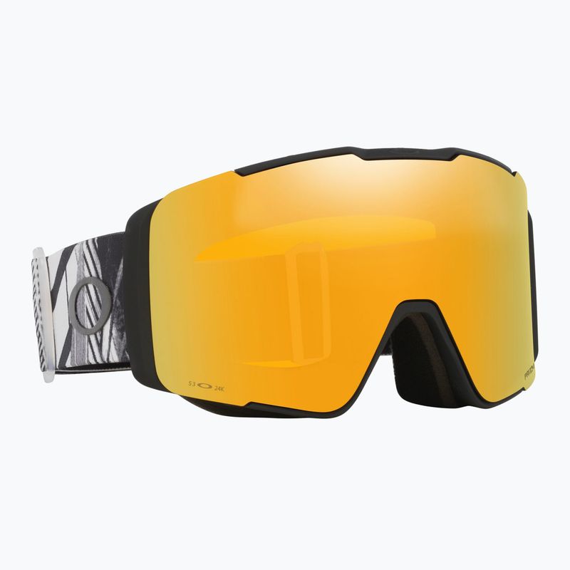 Skibrille Oakley Line Miner Pro L black forge/prizm 24k/prizm sage gold