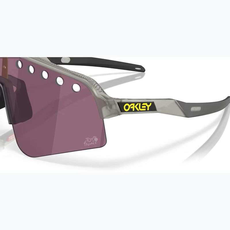 Oakley Sutro Lite Sweep Tour De France matte graue Tinte / prizm Straße schwarz Sonnenbrille 6