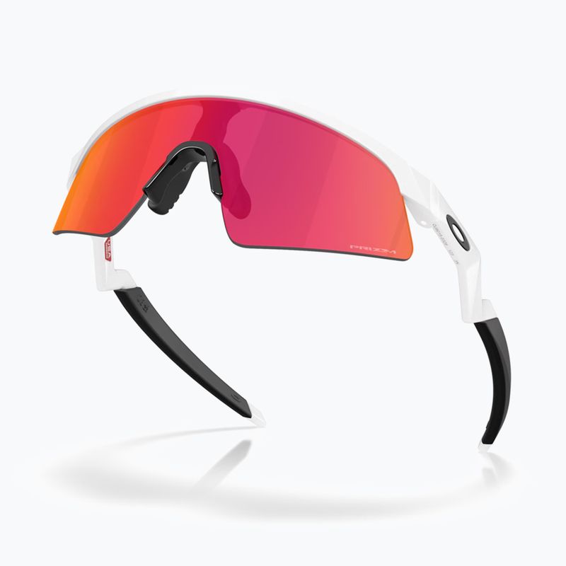 Kinder-Sonnenbrille Oakley Resistor Sweep polished white/Prizm Field 4
