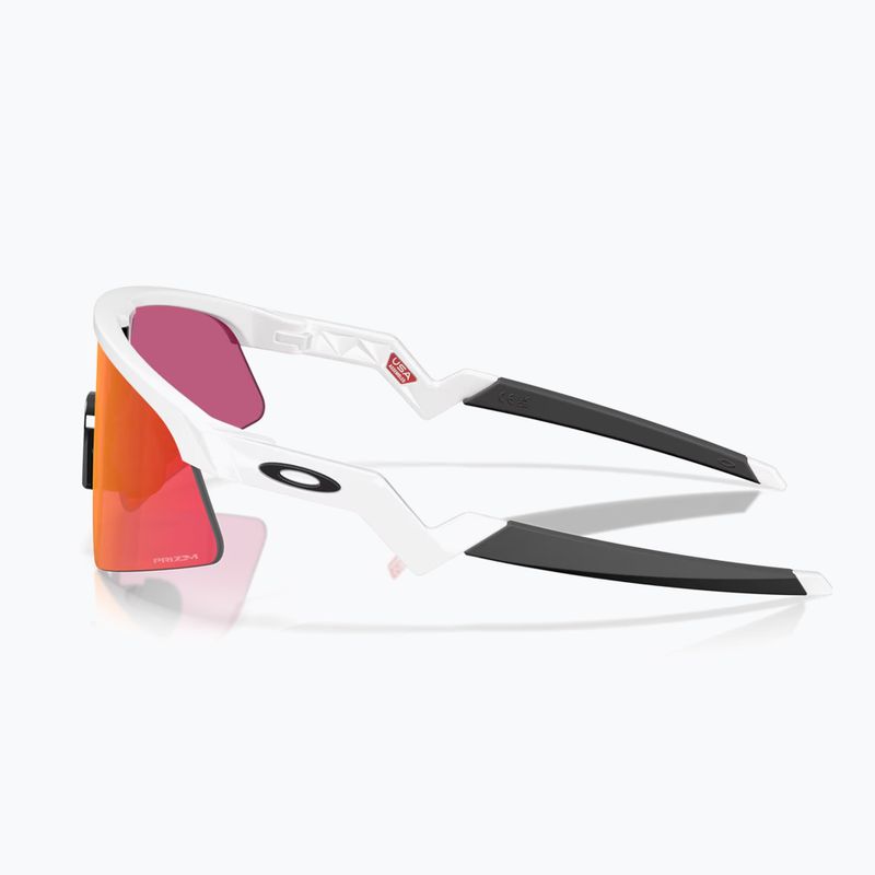 Kinder-Sonnenbrille Oakley Resistor Sweep polished white/Prizm Field 5