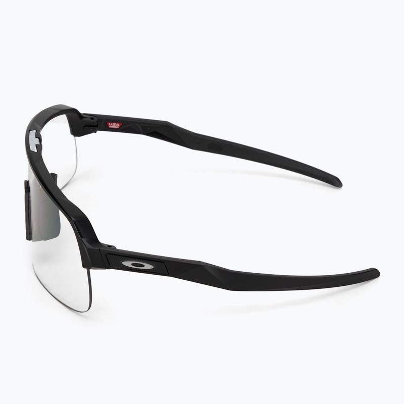 Oakley Sutro Lite S mattschwarz/klar-schwarz phototrope Sonnenbrille 4