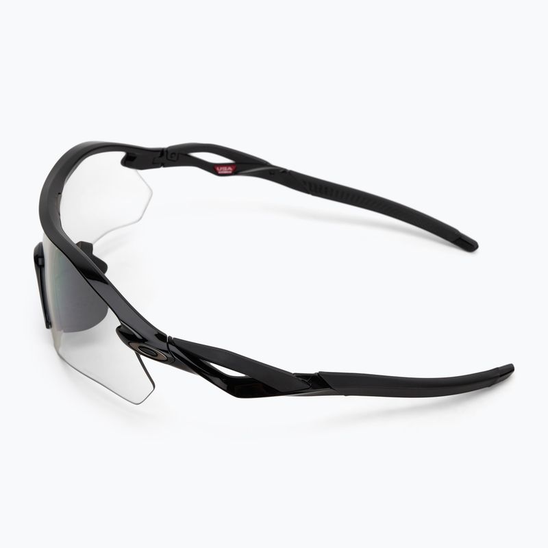 Oakley Radar Plate poliert schwarz/klar bis schwarz irid phototrope Sonnenbrille 4