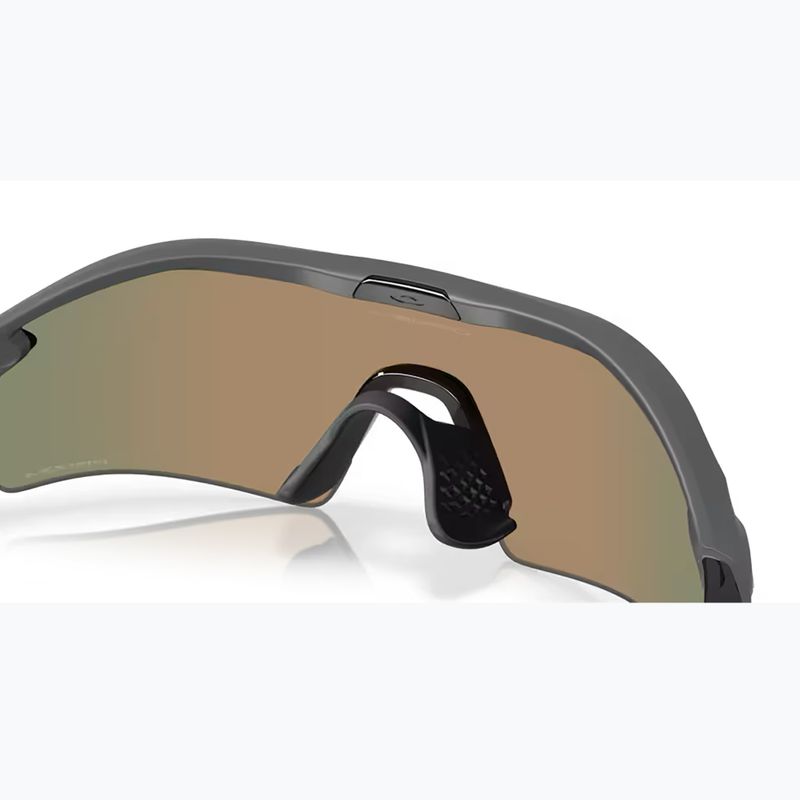 Oakley Radar Plate mattem Kohlenstoff/prizm Rubin Sonnenbrille 7