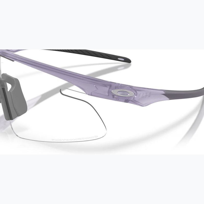 Sonnenbrille Oakley RSLV Lite matte trans lilac/clear to black iridium photo 6
