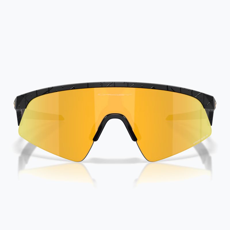 Kinder-Sonnenbrille Oakley Resistor Sweep matte black splatter/prizm 24k 2