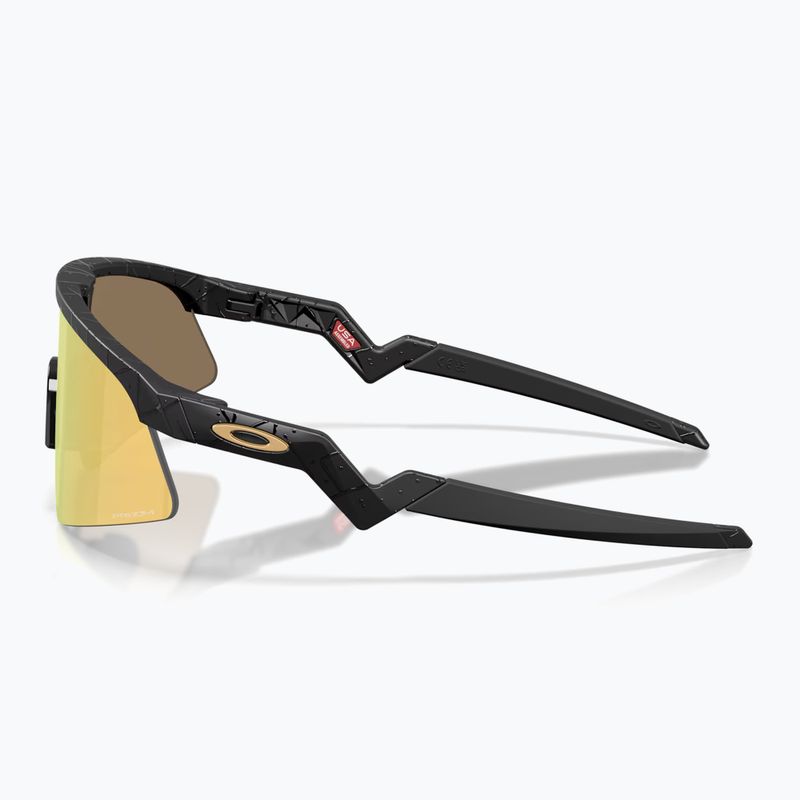 Kinder-Sonnenbrille Oakley Resistor Sweep matte black splatter/prizm 24k 3