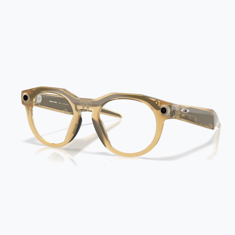 Brille mit Kamera Oakley Meta HSTN light curry/transitions brown 4