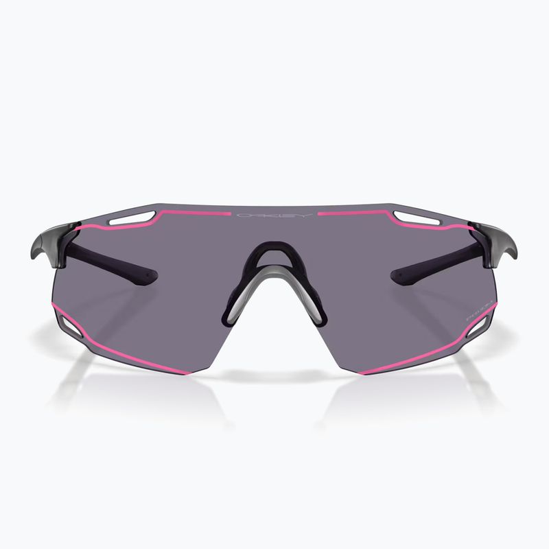 Sonnenbrille Oakley Cybr Dyno matte grey smoke/prizm grey with pink ink 2