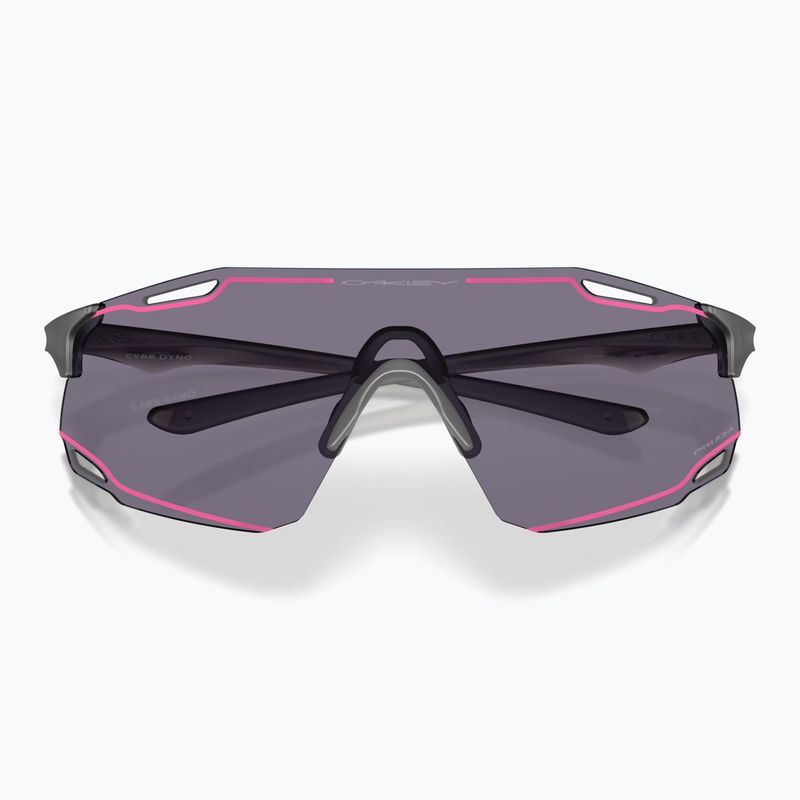 Sonnenbrille Oakley Cybr Dyno matte grey smoke/prizm grey with pink ink 3