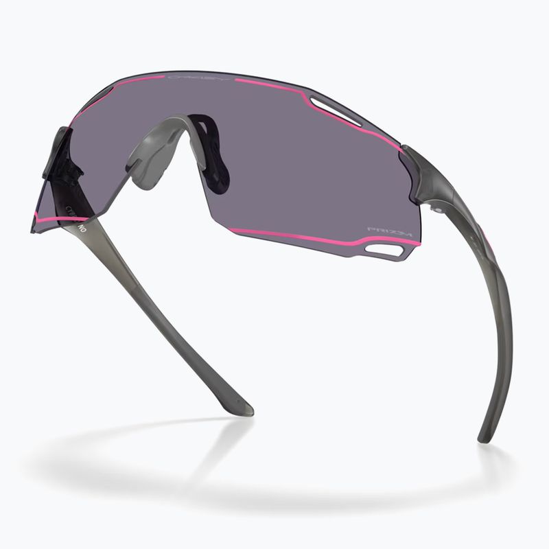 Sonnenbrille Oakley Cybr Dyno matte grey smoke/prizm grey with pink ink 4