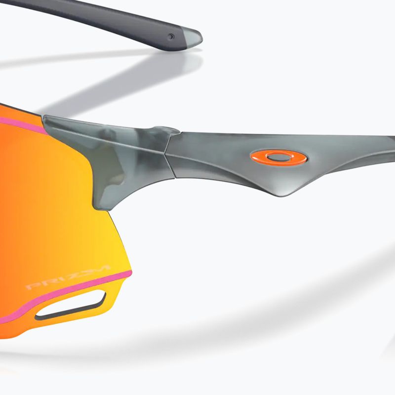 Sonnenbrille Oakley Cybr Dyno matte crystal black/prizm ruby with pink ink 6