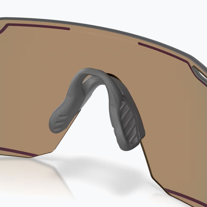 Sonnenbrille Oakley Cybr Dyno matte crystal black/prizm ruby with pink ink 7