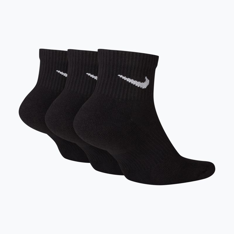 Nike Everyday Plus Cushioned Ankle Socken 3er-Pack black/white 2
