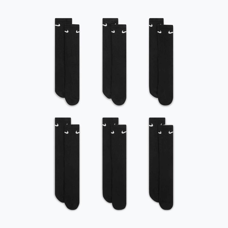Nike Everyday Cushioned 6 Paar schwarz/weiße Socken 3