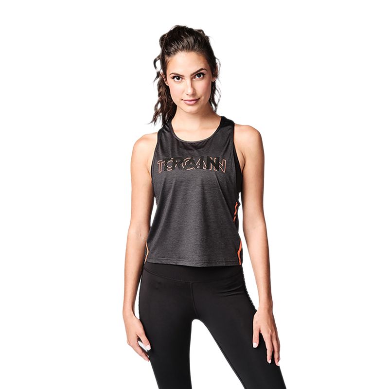 Damen Trainingstank Top STRONG ID Train Transform schwarz Z1T02371