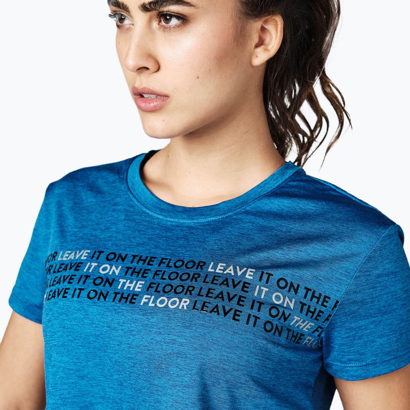 Damen Trainings-T-Shirt STRONG ID Crop Knit Tee blau Z1T02350
