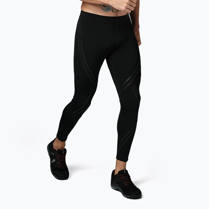 Herren STRONG ID Geometric Compression Training Leggings schwarz Z2B00259 2