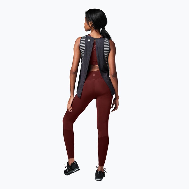 Damen Trainings-Tanktop STRONG ID schwarz mit offenem Rücken Z1T02517