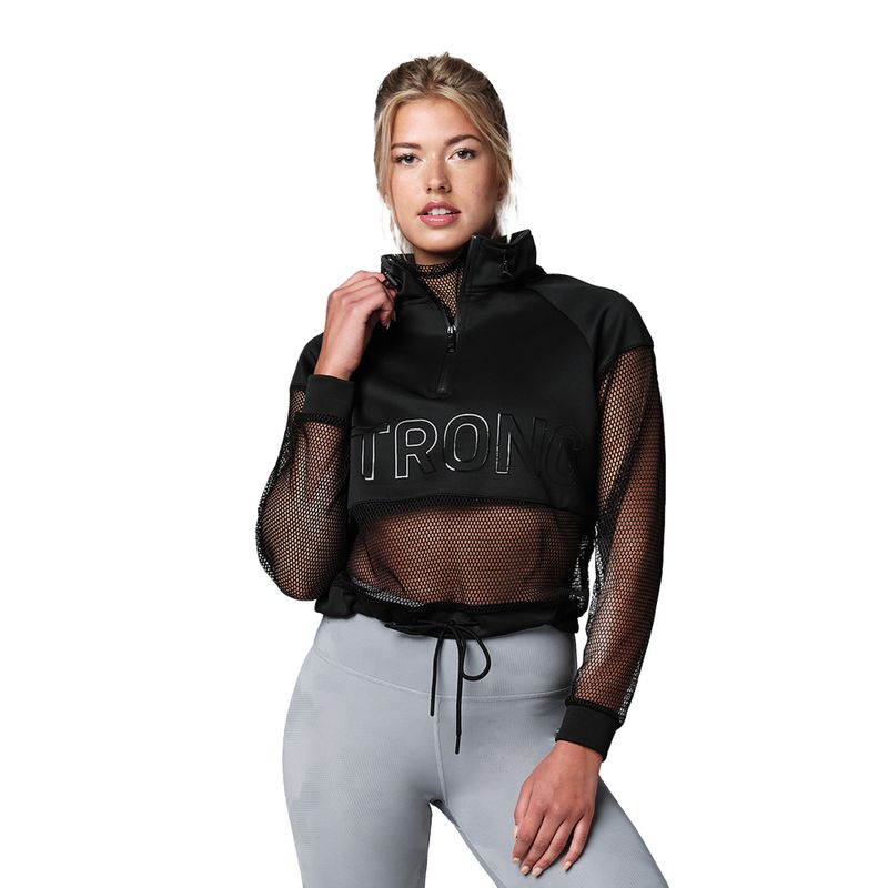 STRONG ID Damen Sweatshirt schwarz Z1T02526