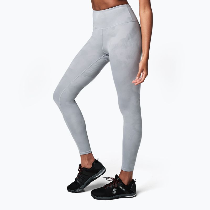 Damen Trainingsleggings STRONG ID grau reflektierend Z1B01245 2