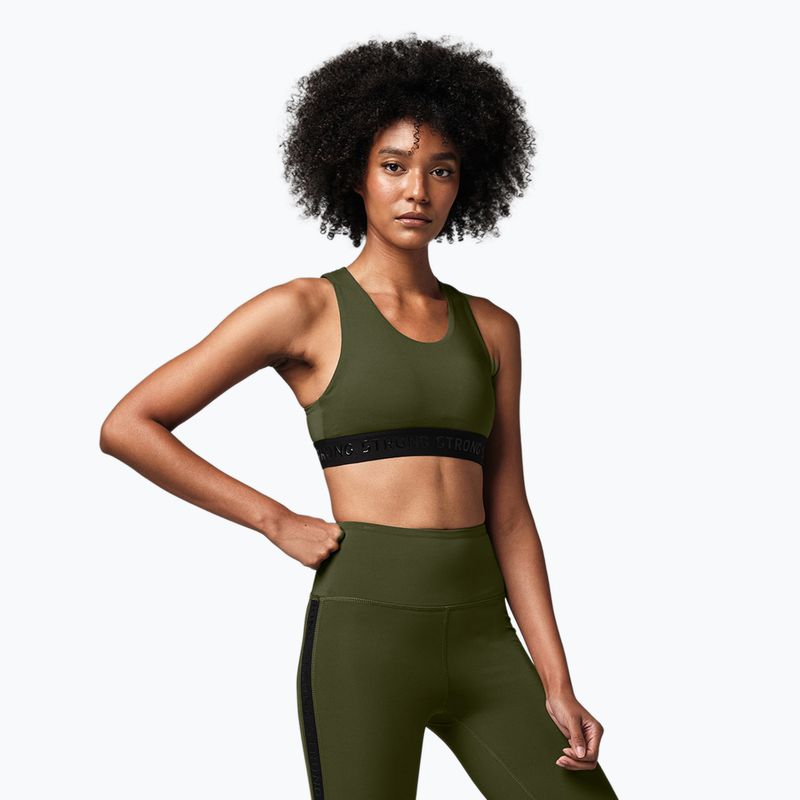 Damen Trainings-BH STRONG ID Essential Sports grün Z1T02695