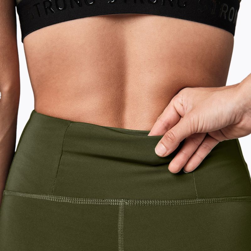 Damen Trainingsleggings STRONG ID Essential grün Z1B01340