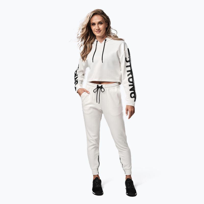 Women's STRONG ID Branded Crop Sweatshirt weiß Z1T02502 2