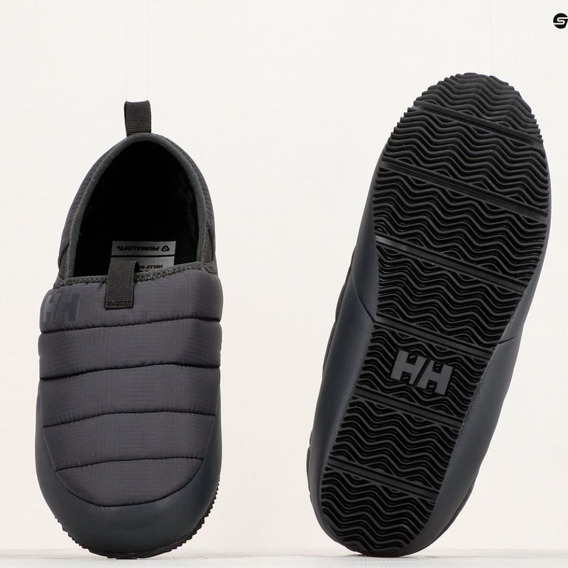 Herren Helly Hansen Cabin Loafer Hausschuhe schwarz 15